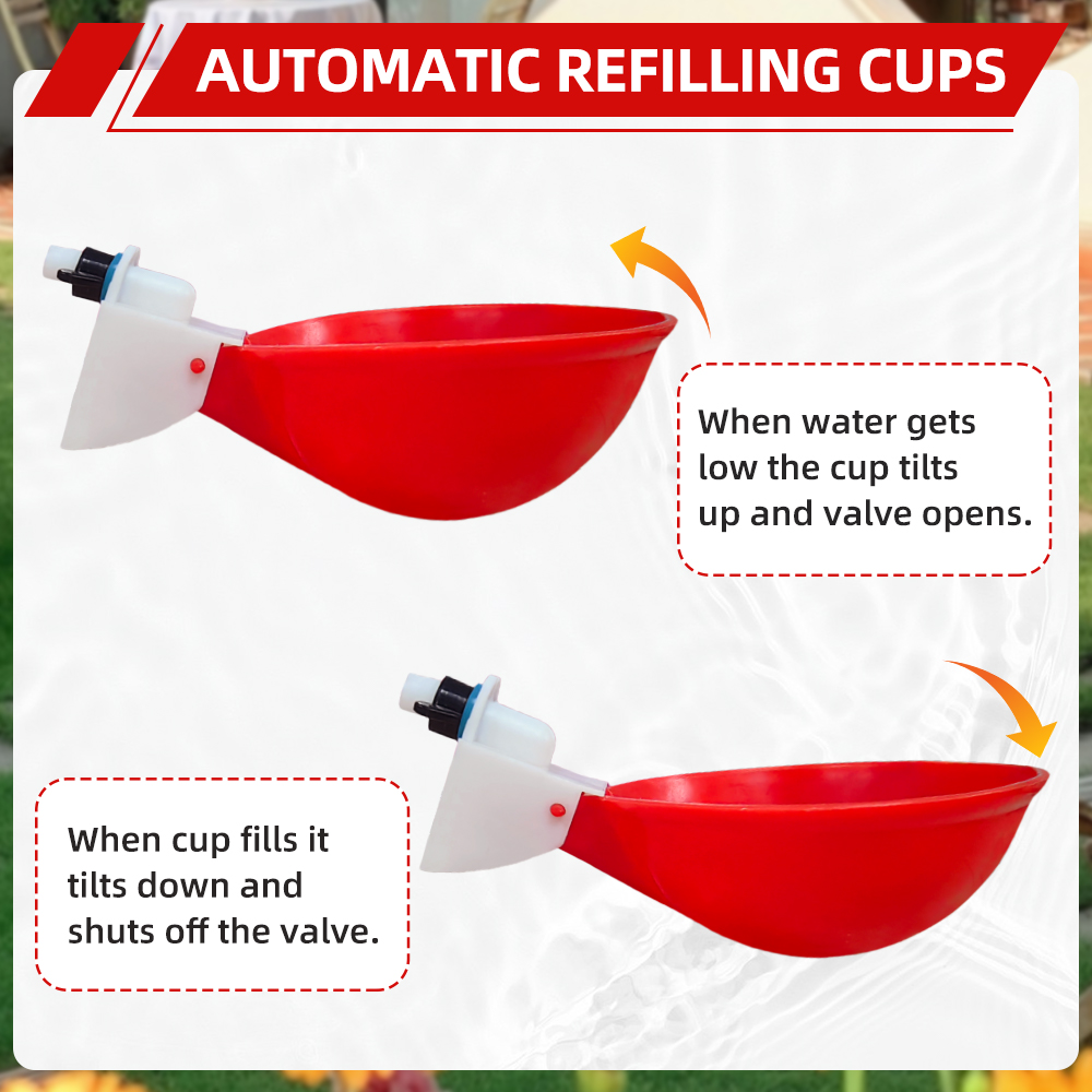 5-20Pcs Automatic Chicken Duck - Chicken Nipple Drinker 评论和价格