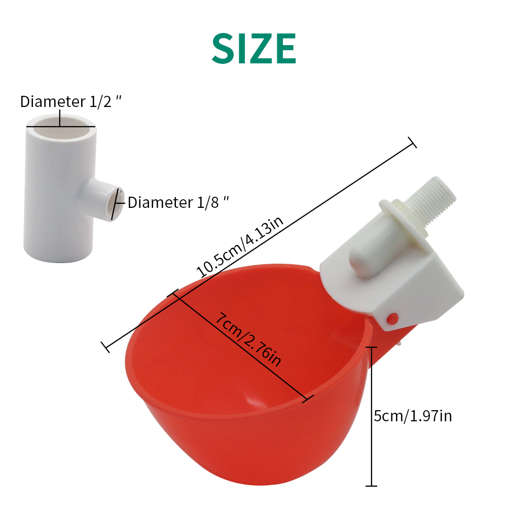5/10/20Pcs Plastic Poultry Dri - Chicken Nipple Drinker 评论和价格