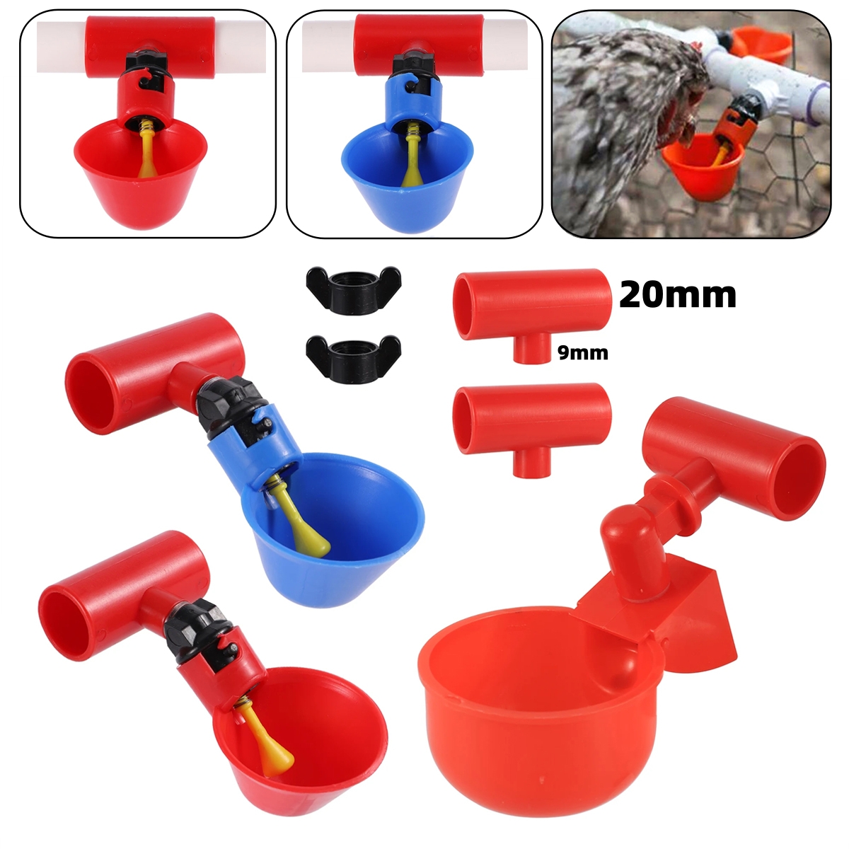 9mm Thread Interface Automatic - Chicken Nipple Drinker 评论和价格