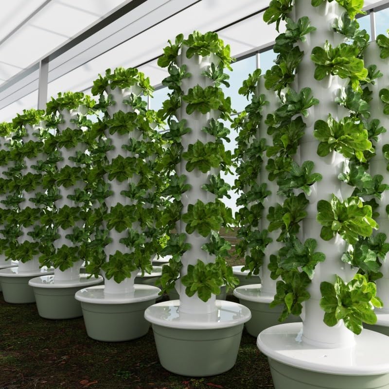 Vertical Hydroponic Grow Tower - Agriculture Vertical Farming 评论和价格